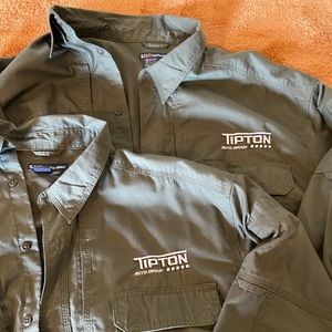 Two 5.11 Tactial series long sleeve shirts. Army green. Size 2xl